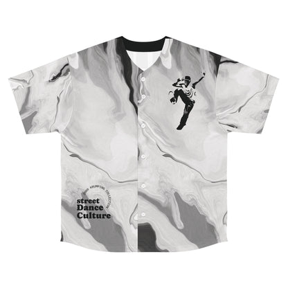 Trendy Men's Baseball Jersey, Street Dance Culture Shirt, AOP Graphic Tee, Hip Hop Apparel, Stylish Dancewear, Unique Gift for Dancers
