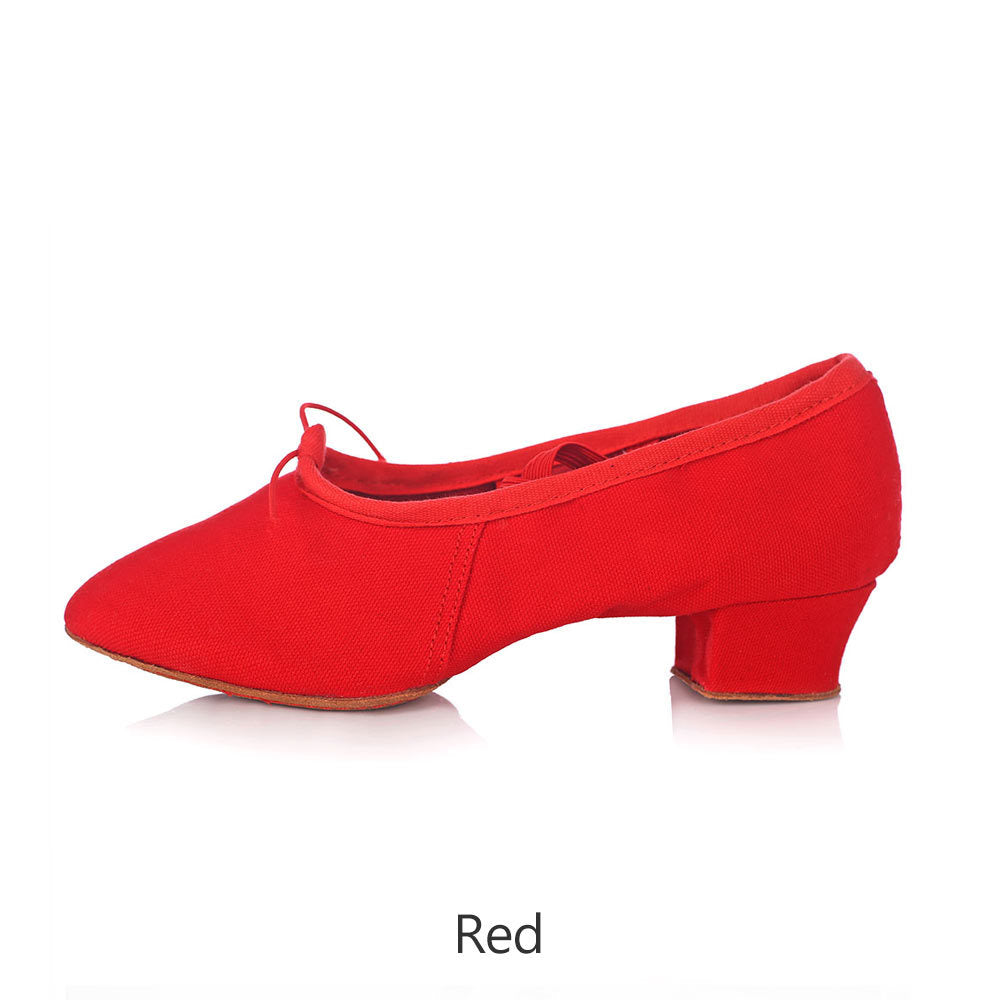 Canvas soft sole dance shoes