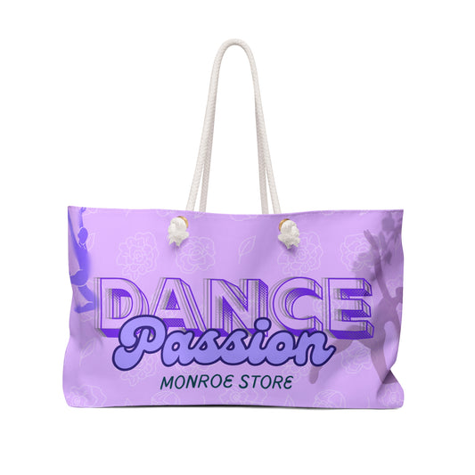 Dance Passion Weekender Bag, Stylish Dance Tote for Class, Travel Bag, Perfect Gift for Dancers, Floral Print Gym Bag