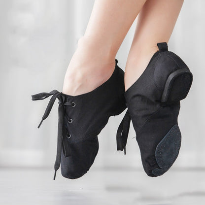 Children's Dance Shoes Women's Dancing Shoes Canvas Jazz Shoes Low-top Men's Modern Body Ballet Slipper - Mi tienda