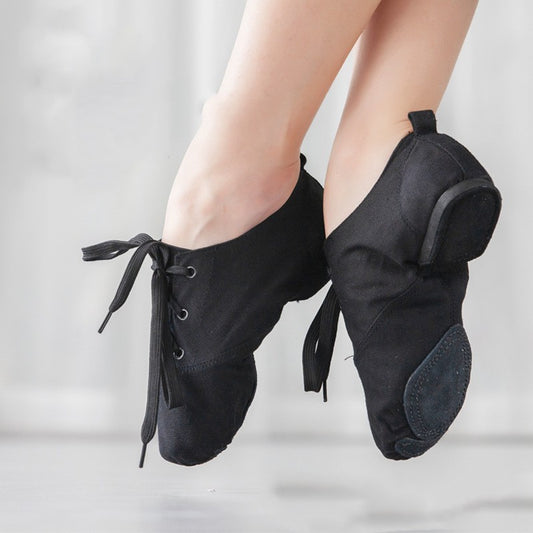 Children's Dance Shoes Women's Dancing Shoes Canvas Jazz Shoes Low-top Men's Modern Body Ballet Slipper - Mi tienda