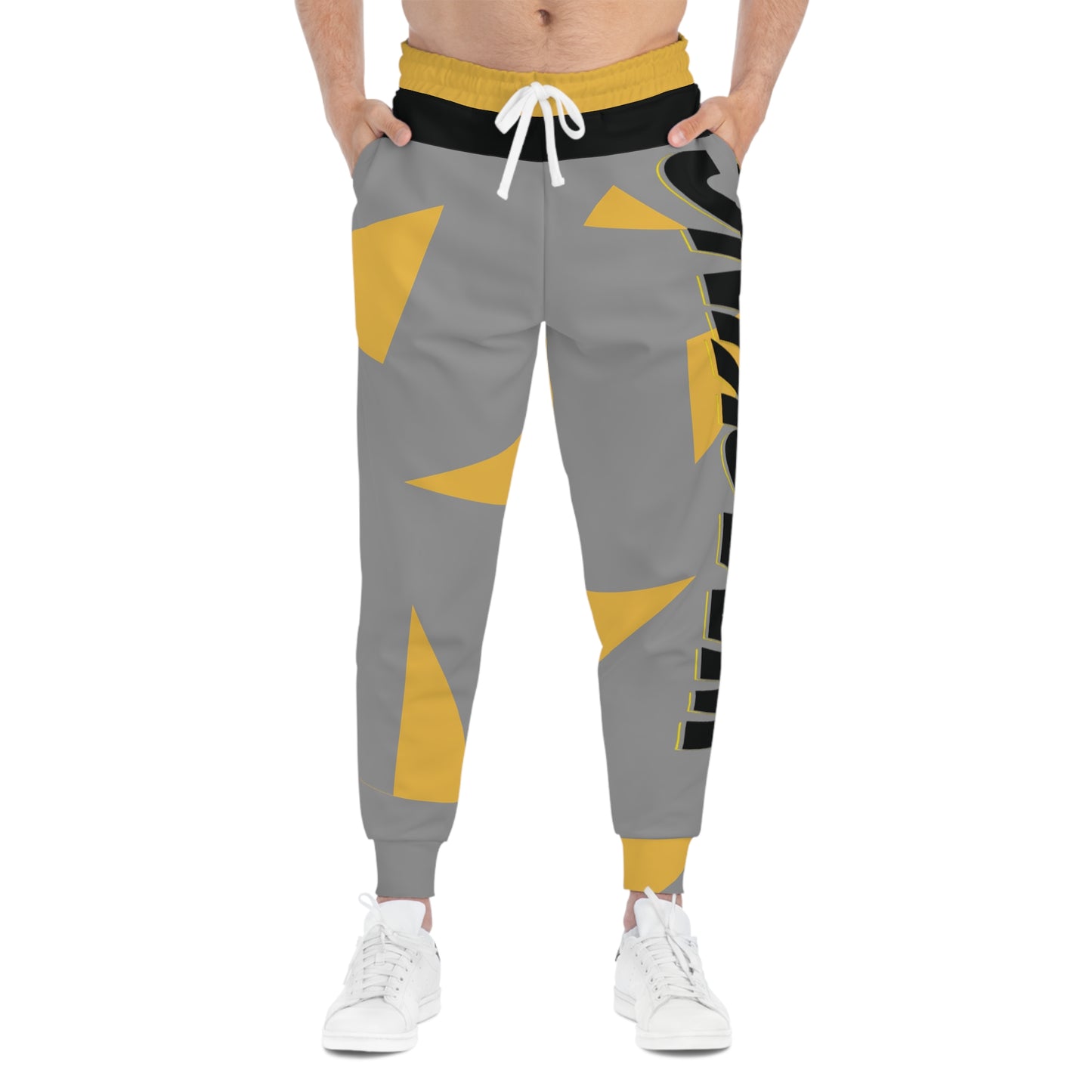 Athletic Joggers with Bold Design, Trendy Joggers, Sportswear for Active Lifestyle, Gift for Fitness Lovers, Cozy Comfy Pants