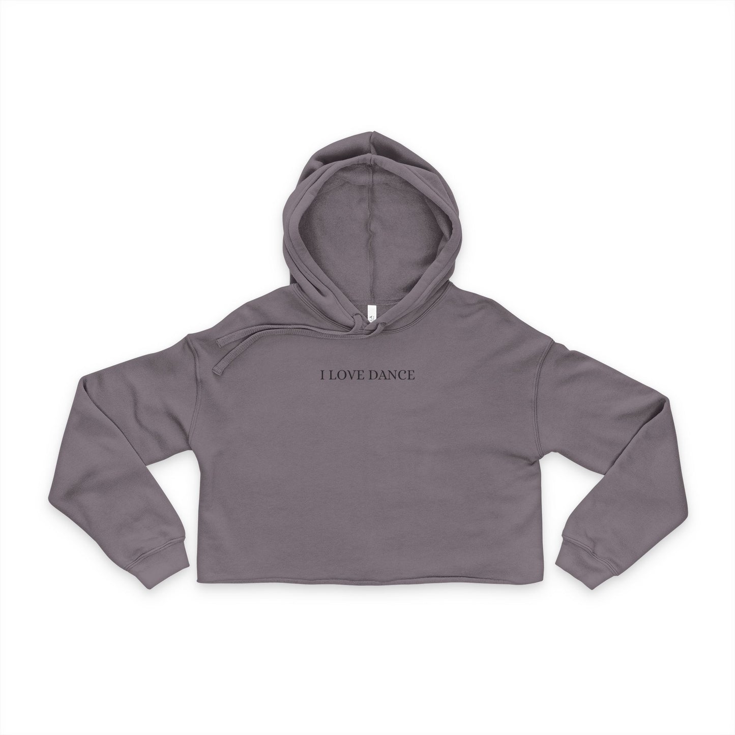 I Love Dance Women's Cropped Hoodie, Dance Apparel, Gift for Dancers, Casual Wear, Stylish Activewear, Trendy Sweatshirt - Mi tienda