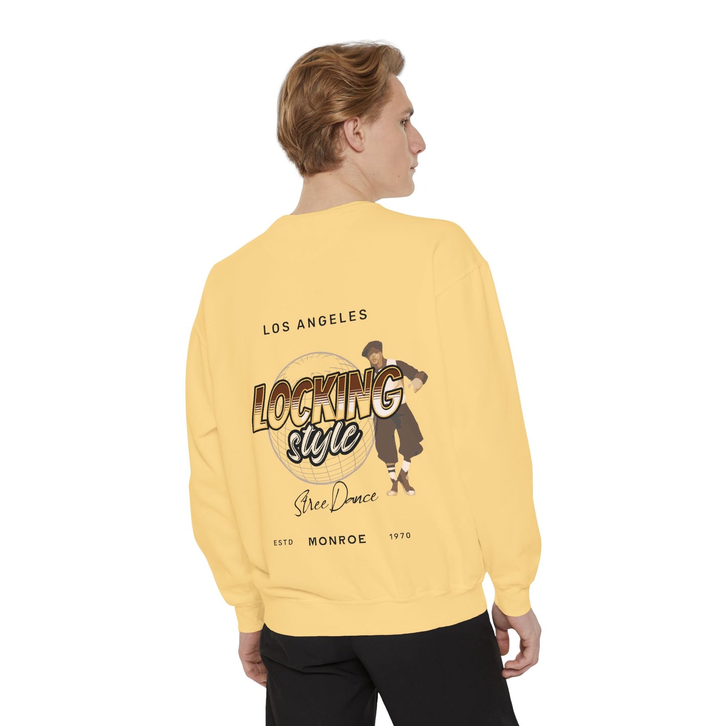 Trendy Locking Dance Sweatshirt | Garment-Dyed Crewneck for Dancers