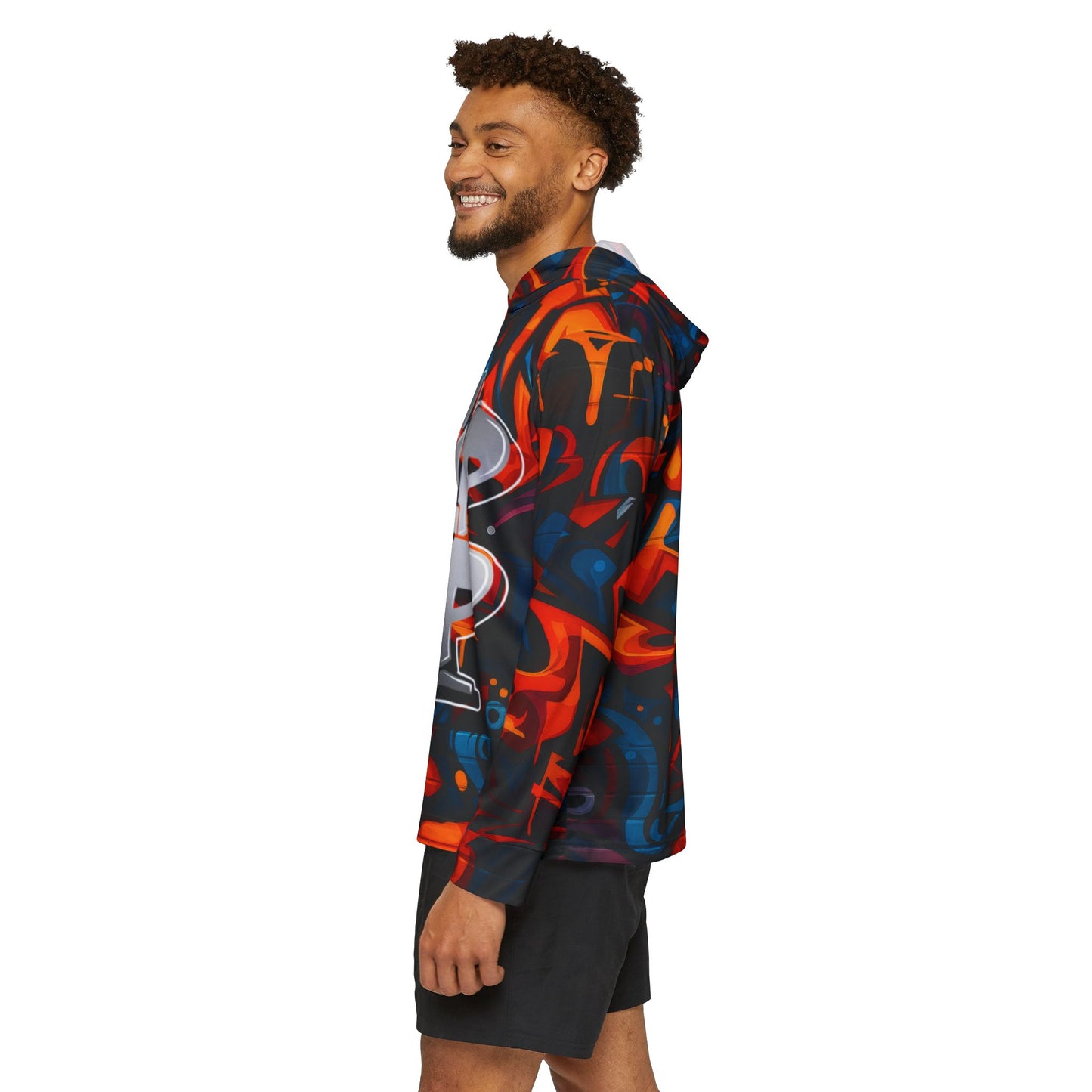 Hip Hop Graffiti Sports Hoodie, Warmup Pullover for Gym, Streetwear, Gift for Dancers, Urban Outfit, Stylish Activewear