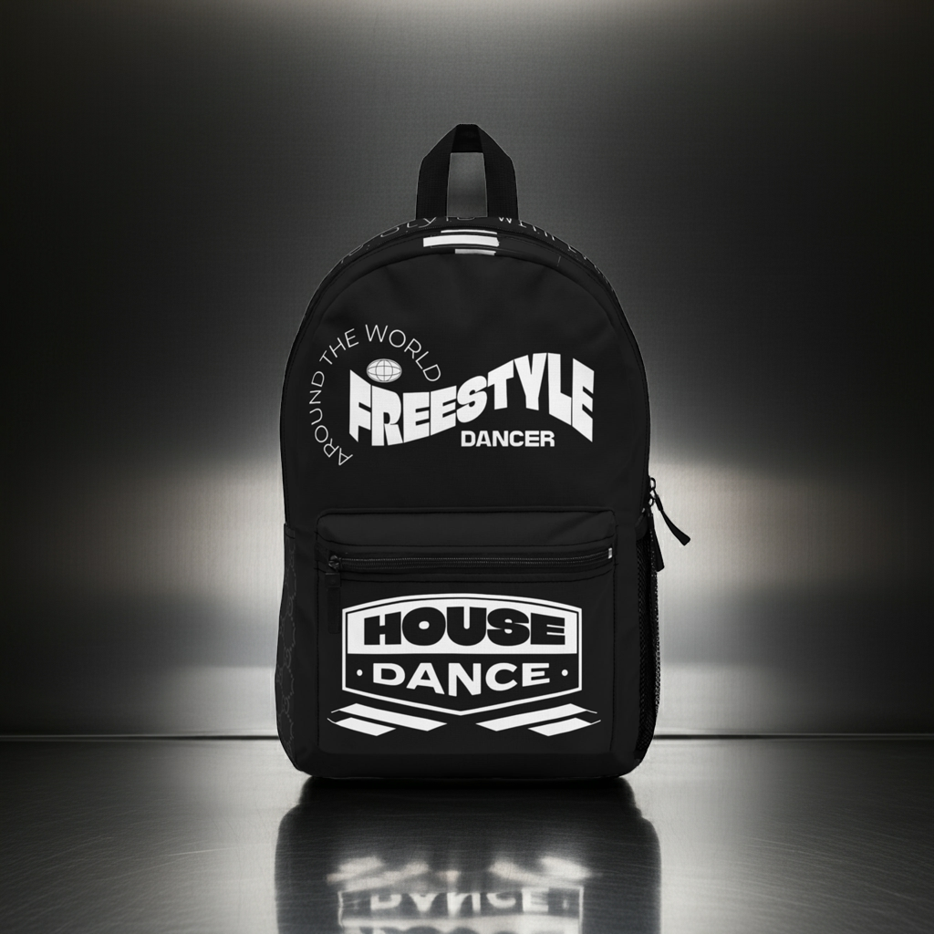 House Dance Backpack for Freestyle Enthusiasts, House Dance Gear, Everyday Use, Unique Gift for Dancers, Trendy School Bag