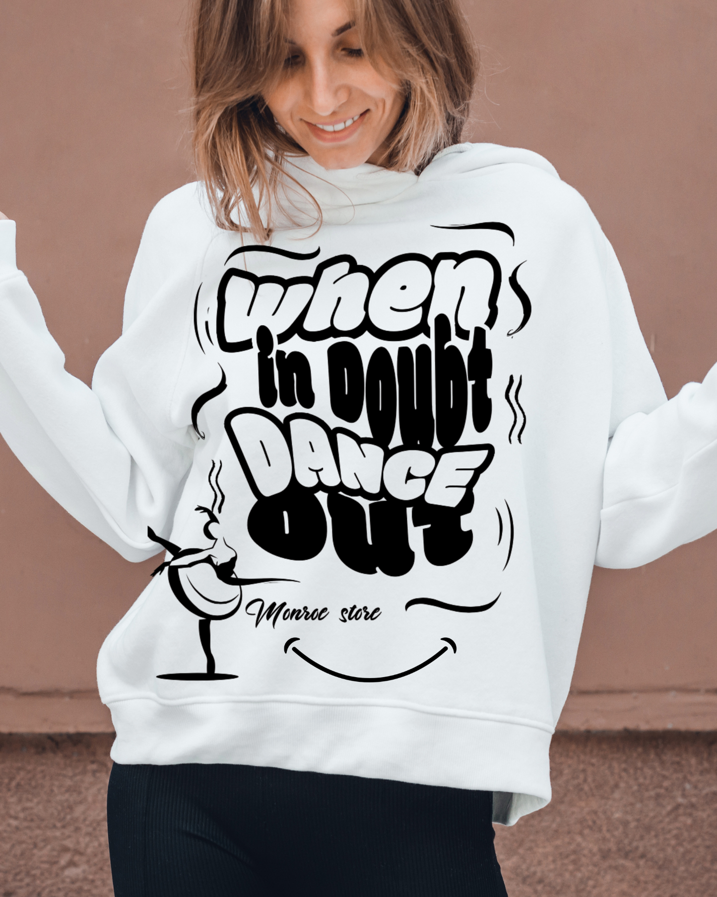 Dance Motivation Hoodie, Dance Lover Sweatshirt, Gym Workout Apparel, Fitness Hooded Jumper, Active Lifestyle Clothing