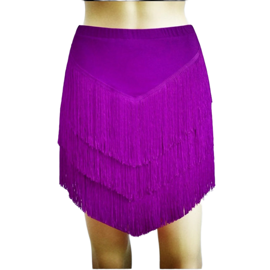 Adult Fringed Short Skirt Square Dance Dress