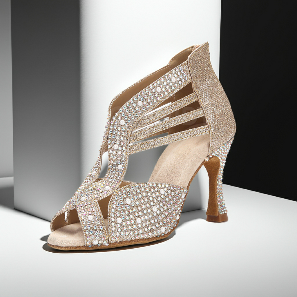 Diamond-encrusted Senior Dance Shoe Women