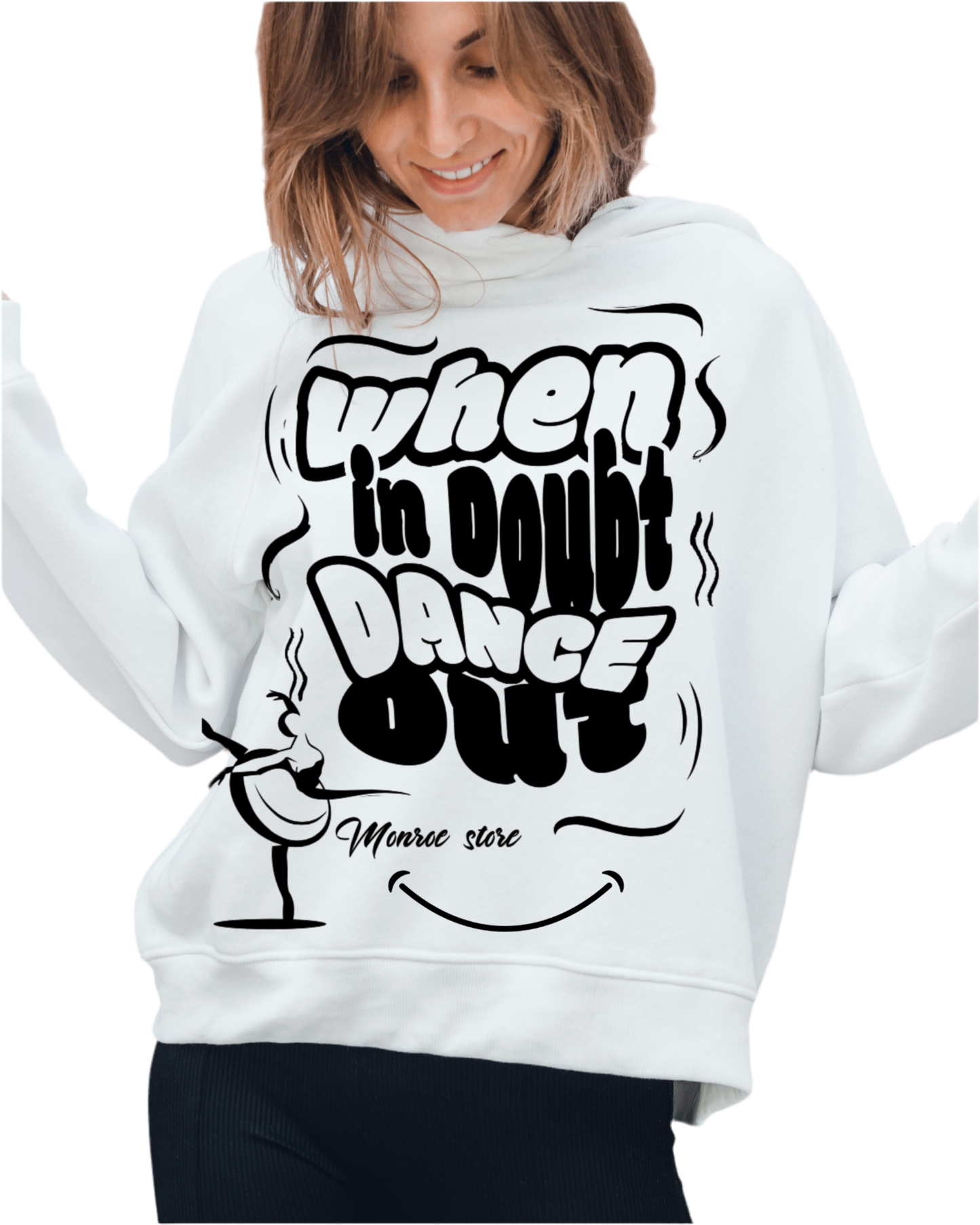Dance Motivation Hoodie, Dance Lover Sweatshirt, Gym Workout Apparel, Fitness Hooded Jumper, Active Lifestyle Clothing