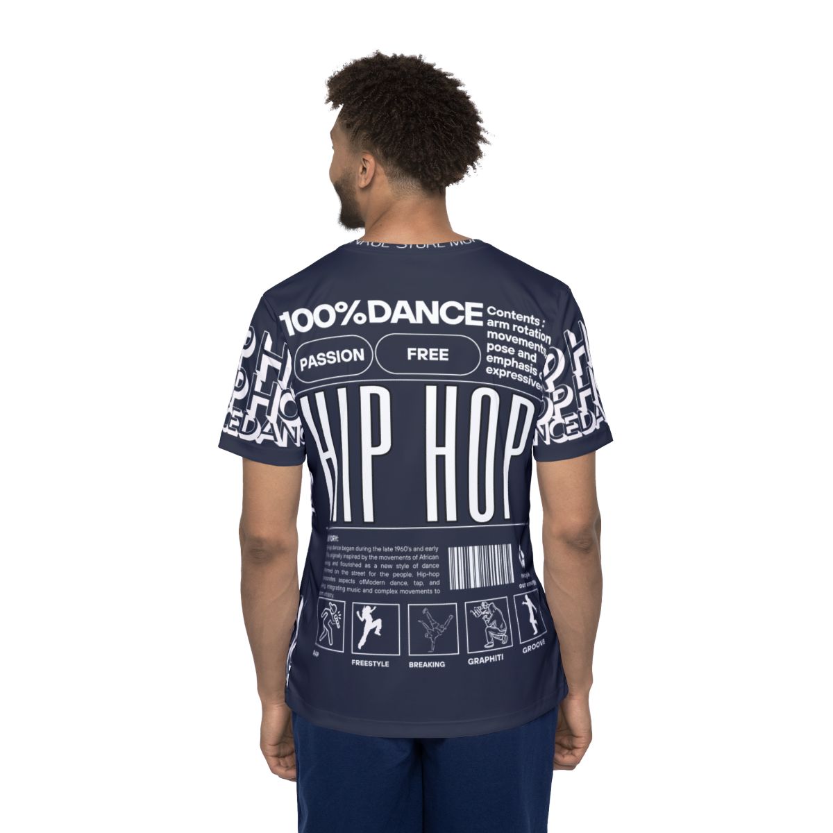 Hip Hop Dance Sports Jersey, Cool Athletic Tee, Unique Hip Hop Gift, Streetwear for Dancers, Active Lifestyle Jersey - Mi tienda