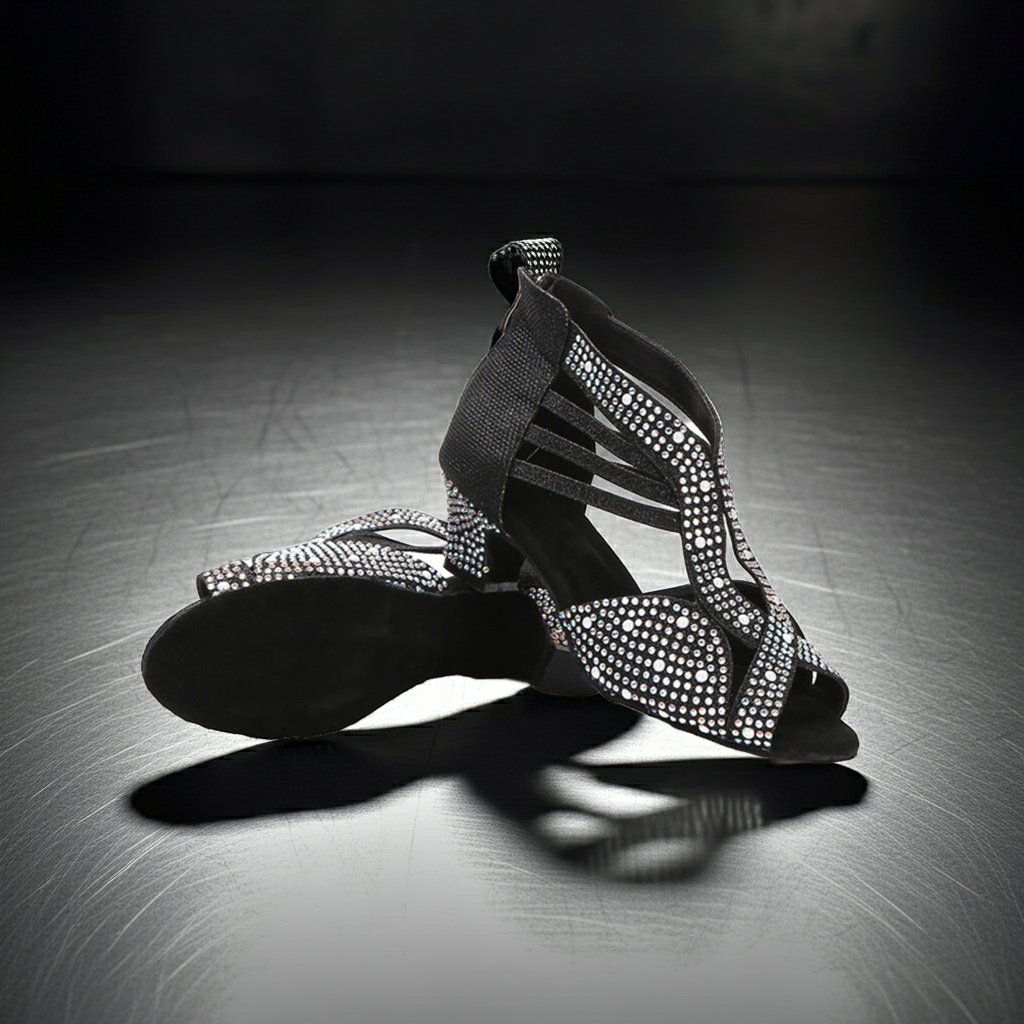 Diamond-encrusted Senior Dance Shoe Women