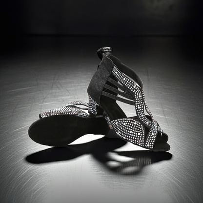 Diamond-encrusted Senior Dance Shoe Women