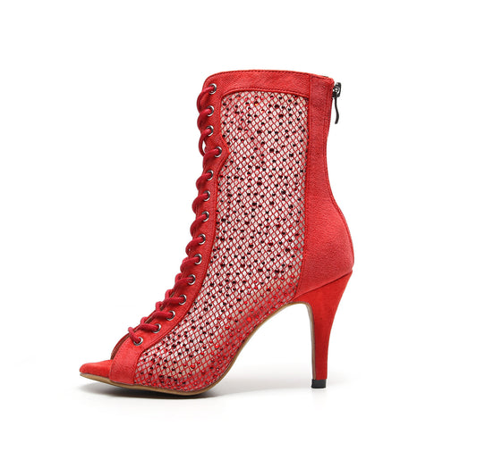 Red Hollow Summer Latin Dance High Heels - Mi tienda
