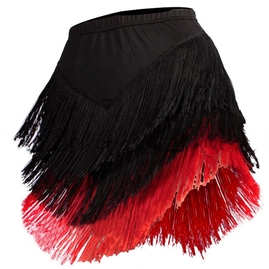 Adult Fringed Short Skirt Square Dance Dress