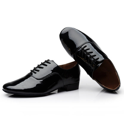 Men's Modern Dancing Shoes Leather Soft Bottom Men's Dance Shoe Latin Dance Shoes Dance Shoe Men's National Standard Square Friendship Dancing - Mi tienda
